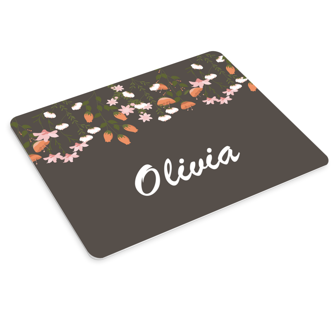 Personalised mouse pad floral custom design - TenStickers