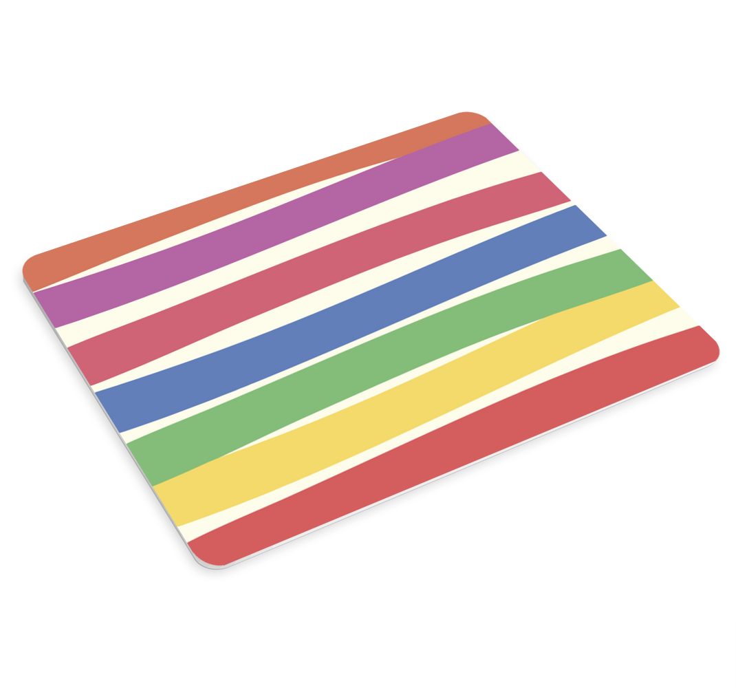 Alfombrilla de ratón texturas Rayas verticales multicolores - TenVinilo