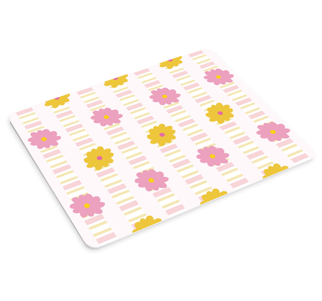 Juostelės su gėlėmis pelės kilimėlių raštai - „Tenstickers“