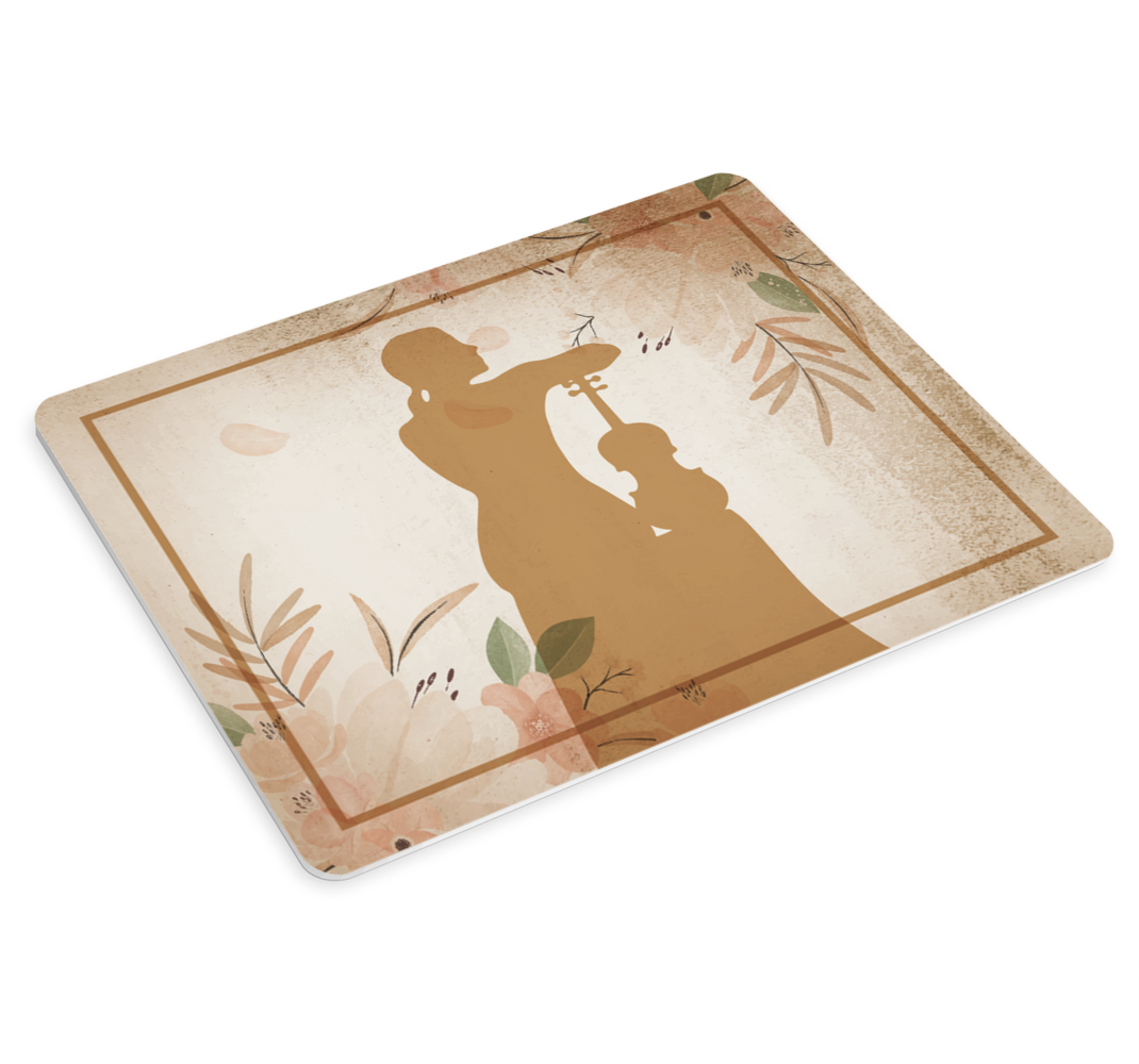 Smuikininkas sėdi atgal sukurti daugiau pelės kilimėlių - „Tenstickers“