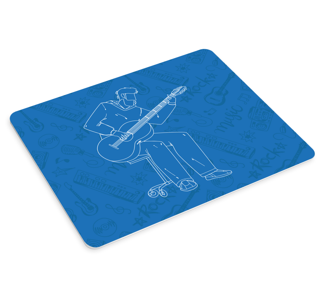 Gaming mouse pad musician with guitar - TenStickers