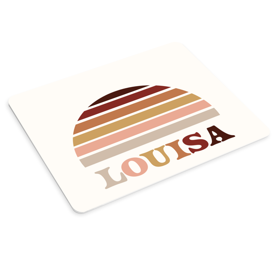 Personalised mouse pad with stylish circular stripes - TenStickers