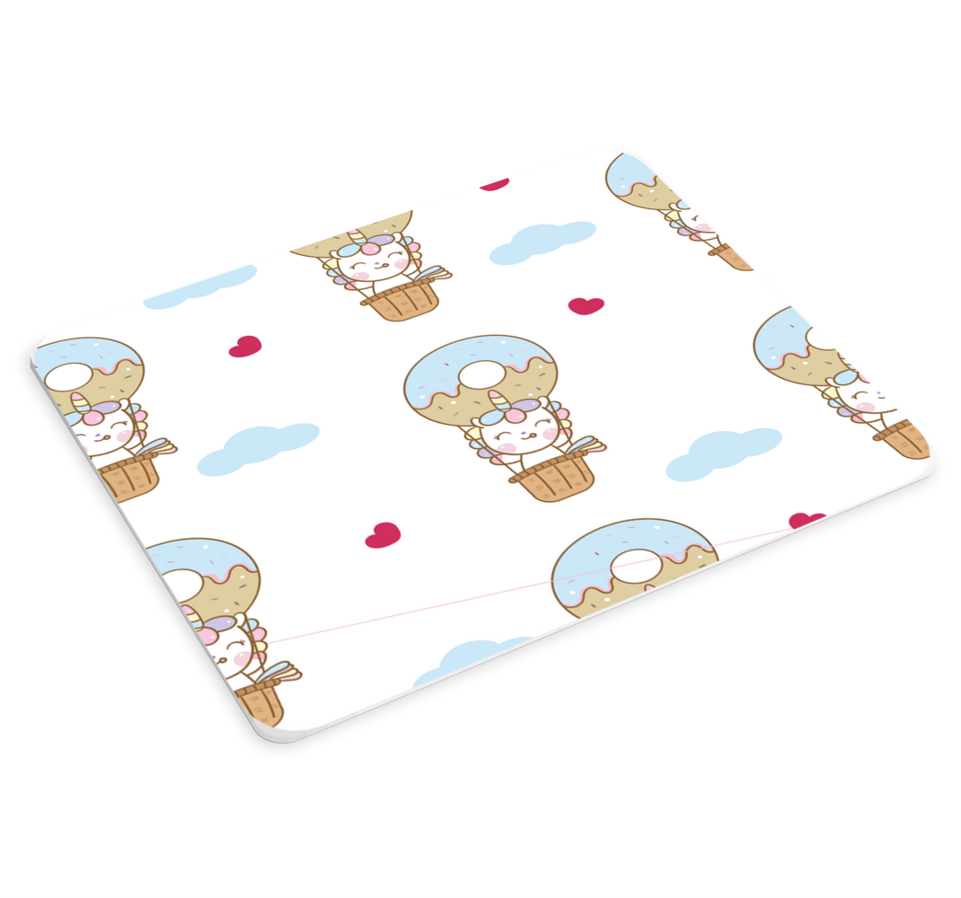 Kuvio yksisarvinen ja munkkeja Alkuperäinen hiirimatto - Tenstickers