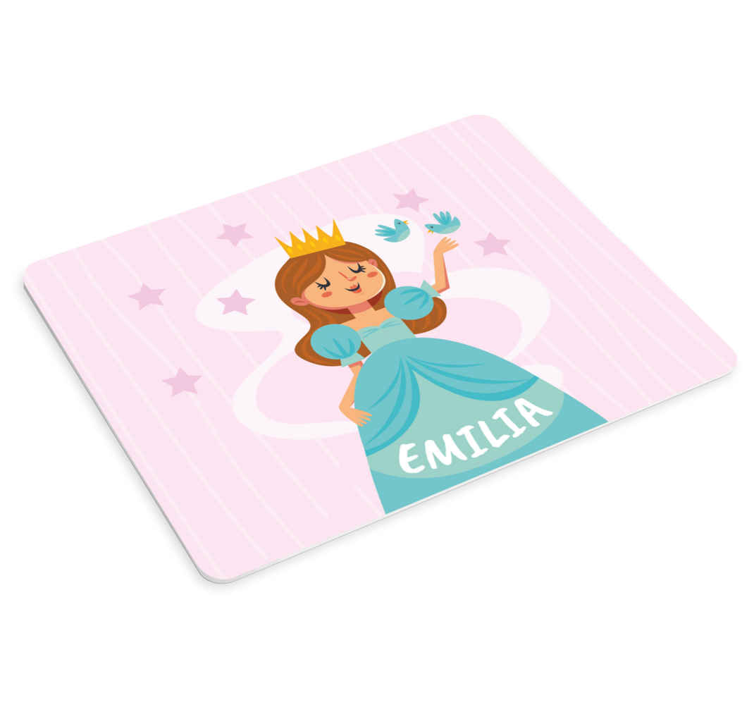 Podkładka pod mysz śliczna księżniczka i ptaki - TenStickers