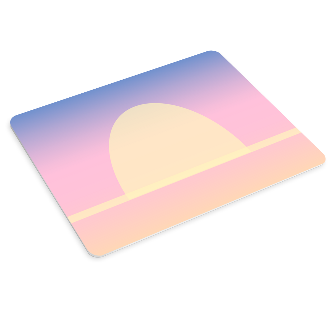 Retro gradient and sunset original mouse pad - TenStickers