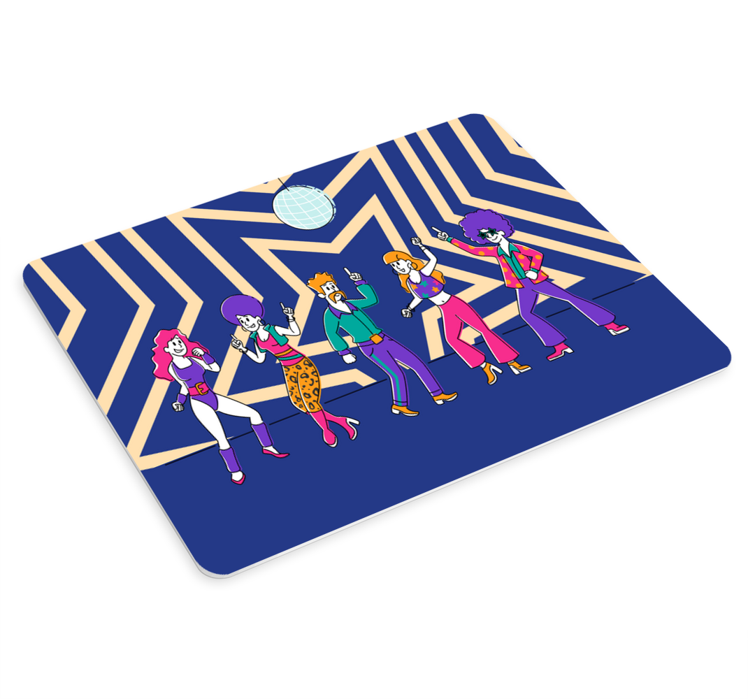 Original mouse pad retro dance icons - TenStickers