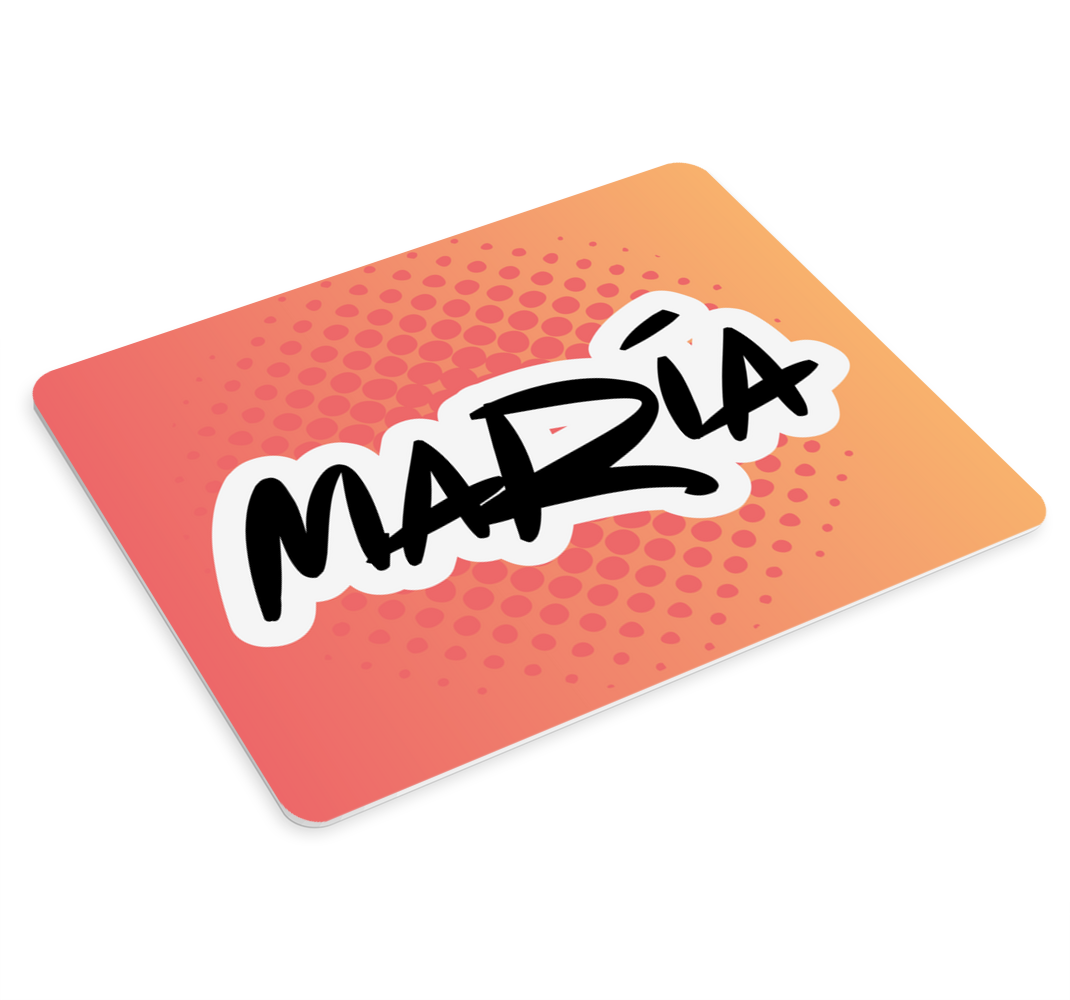 Swag graffity stil orange bakgrund mus matta - Tenstickers