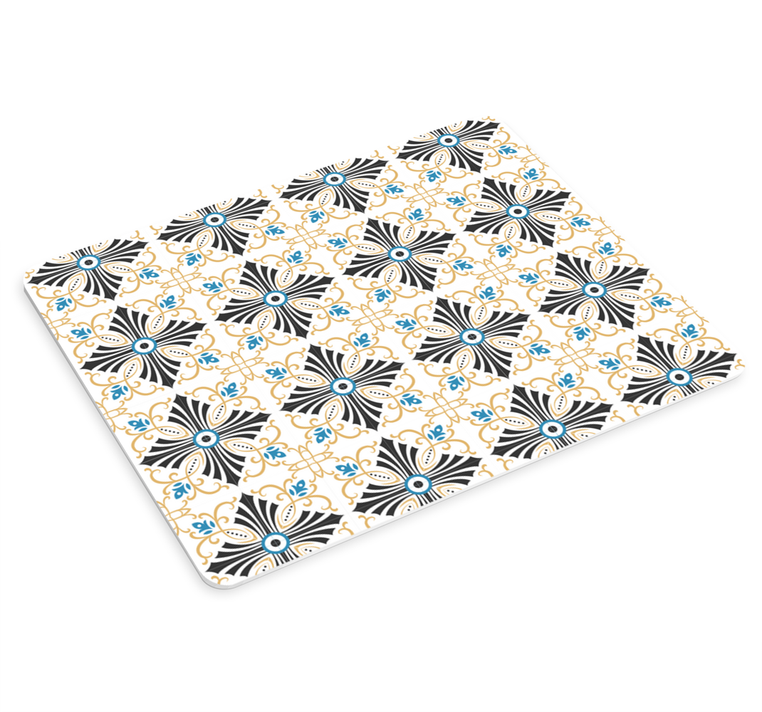 Vintage cross spiral design mouse pad patterns - TenStickers