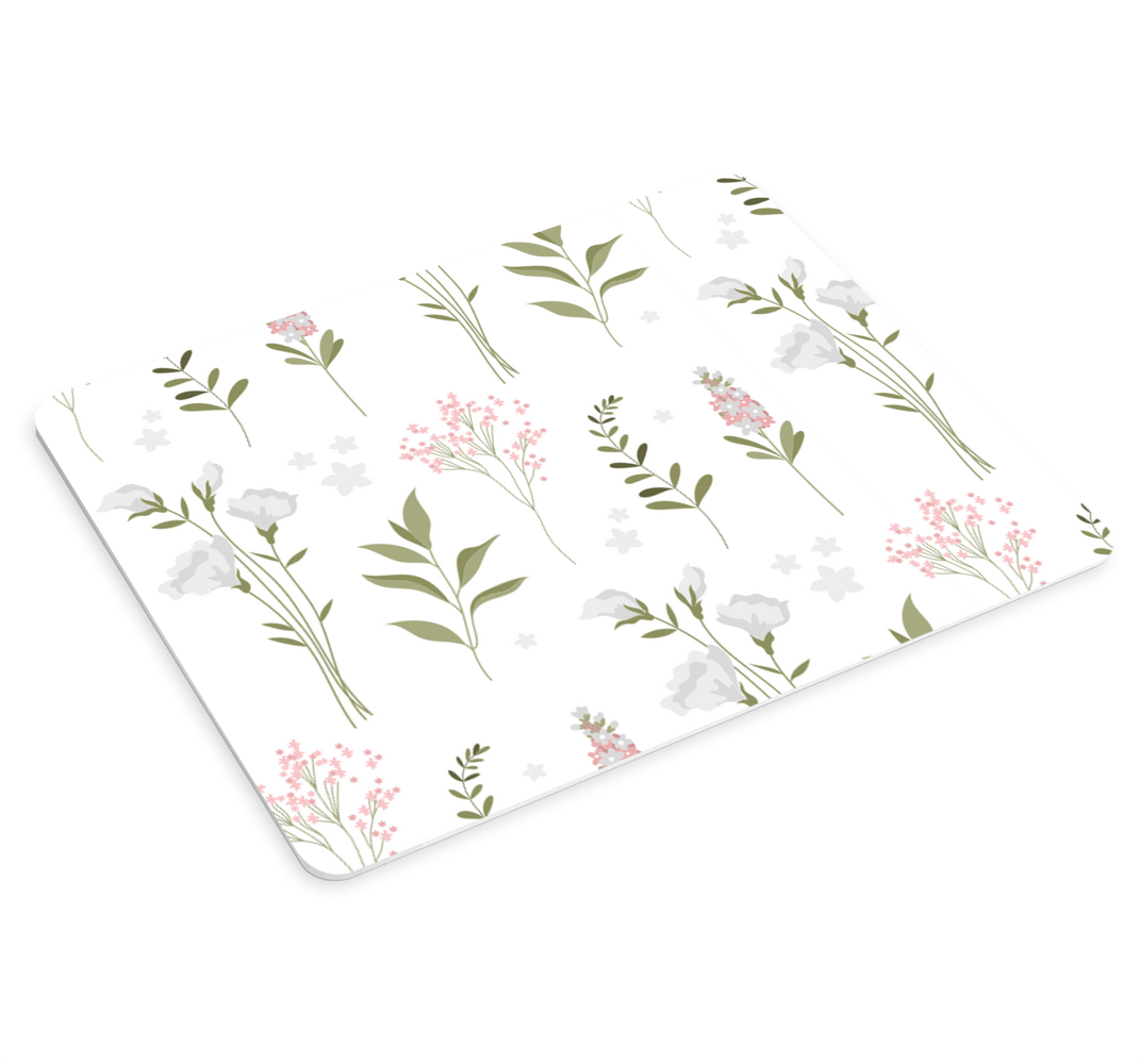 Minimalistický vzor divokých květin více podložka pod myš - TenStickers