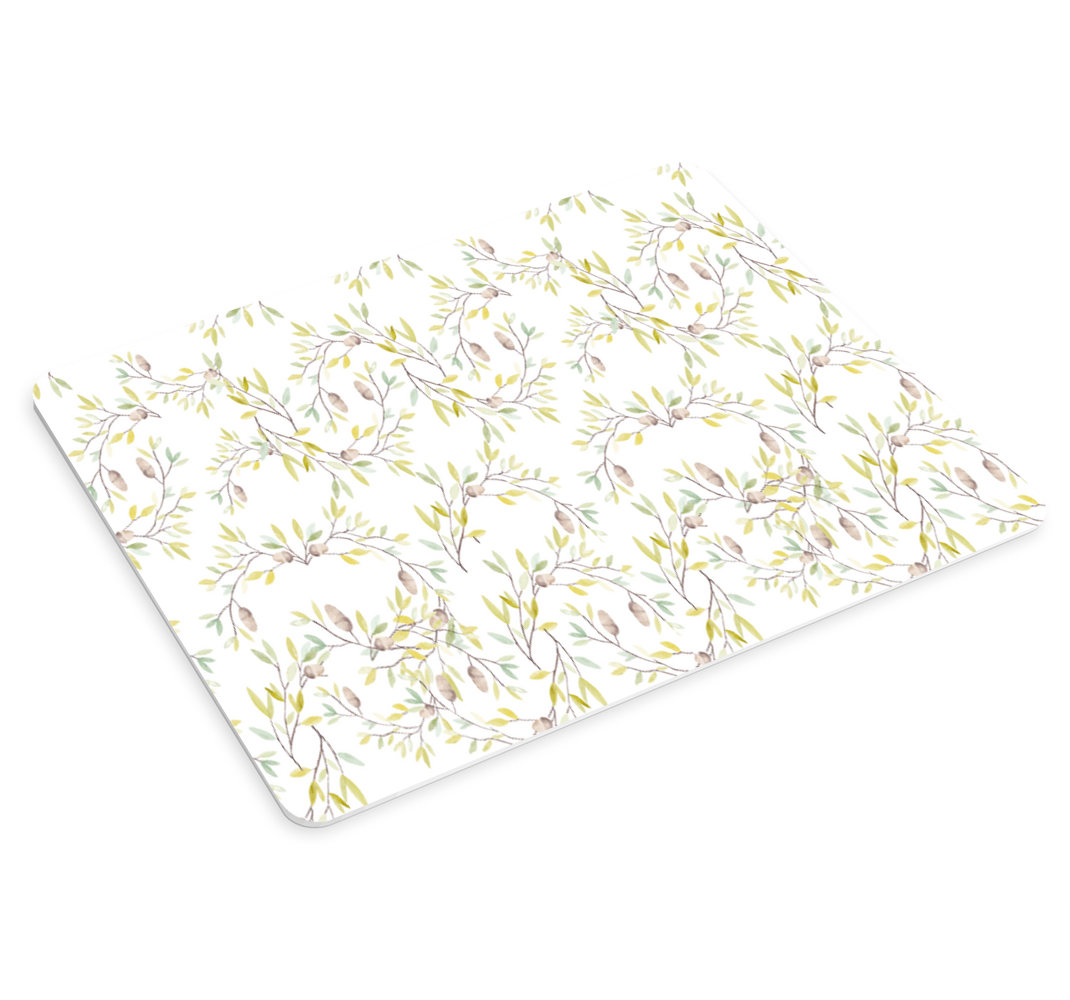 Originale akvarel grønne blade musemåtte - TenStickers