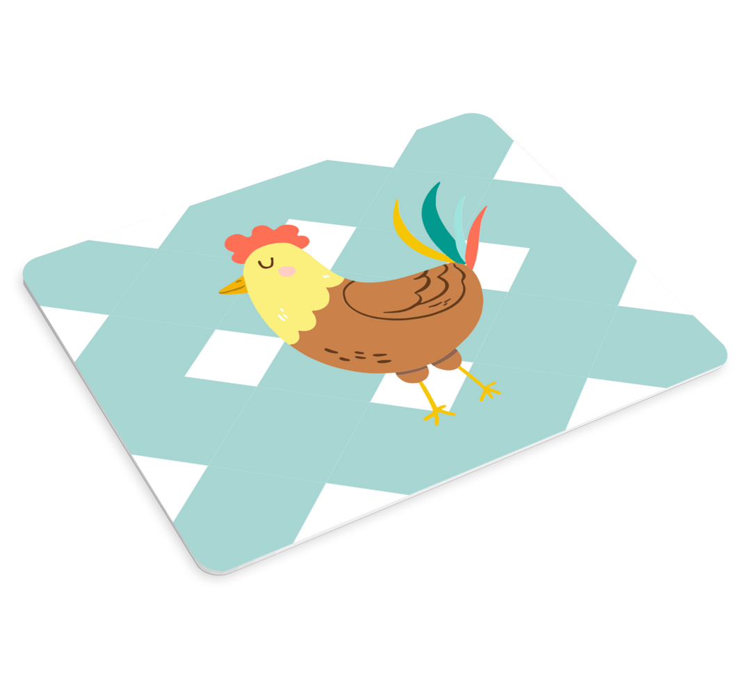 Oryginalna podkładka pod mysz z uroczą kurą - TenStickers