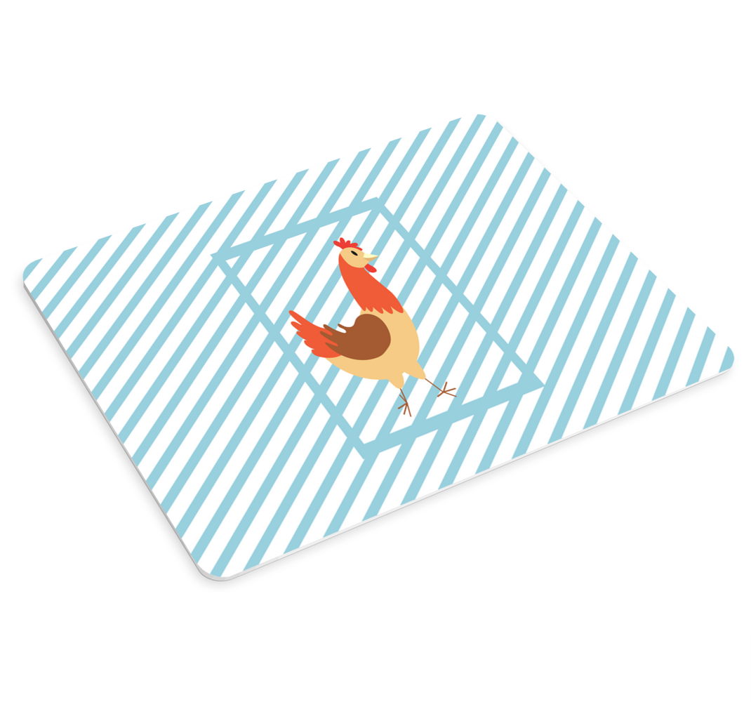 Hane hånd tegning illustration musemåtte - TenStickers