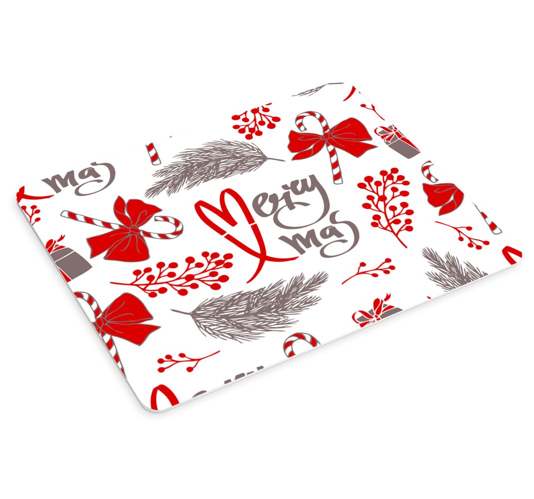 圣诞快乐无缝模式圣诞鼠标垫 - TenStickers