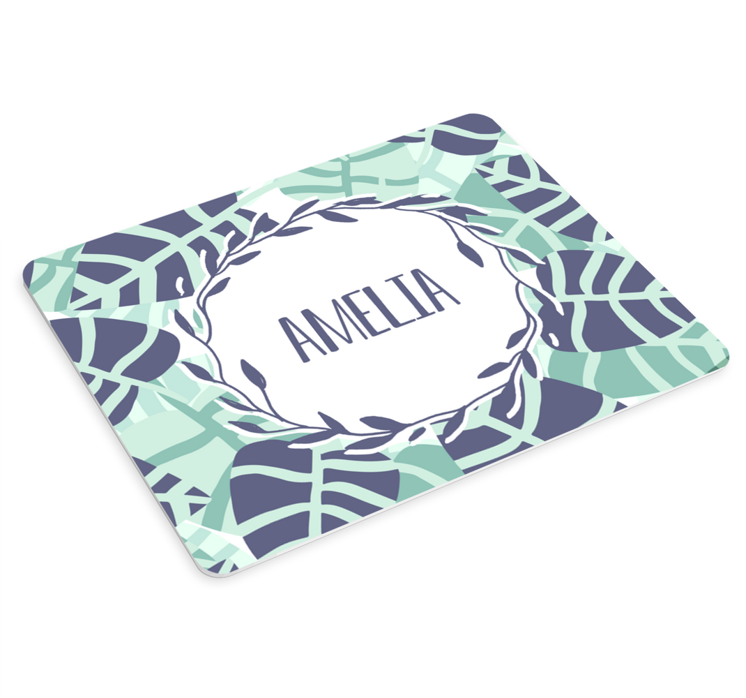 Personalised mouse pad with floral pattern design - TenStickers