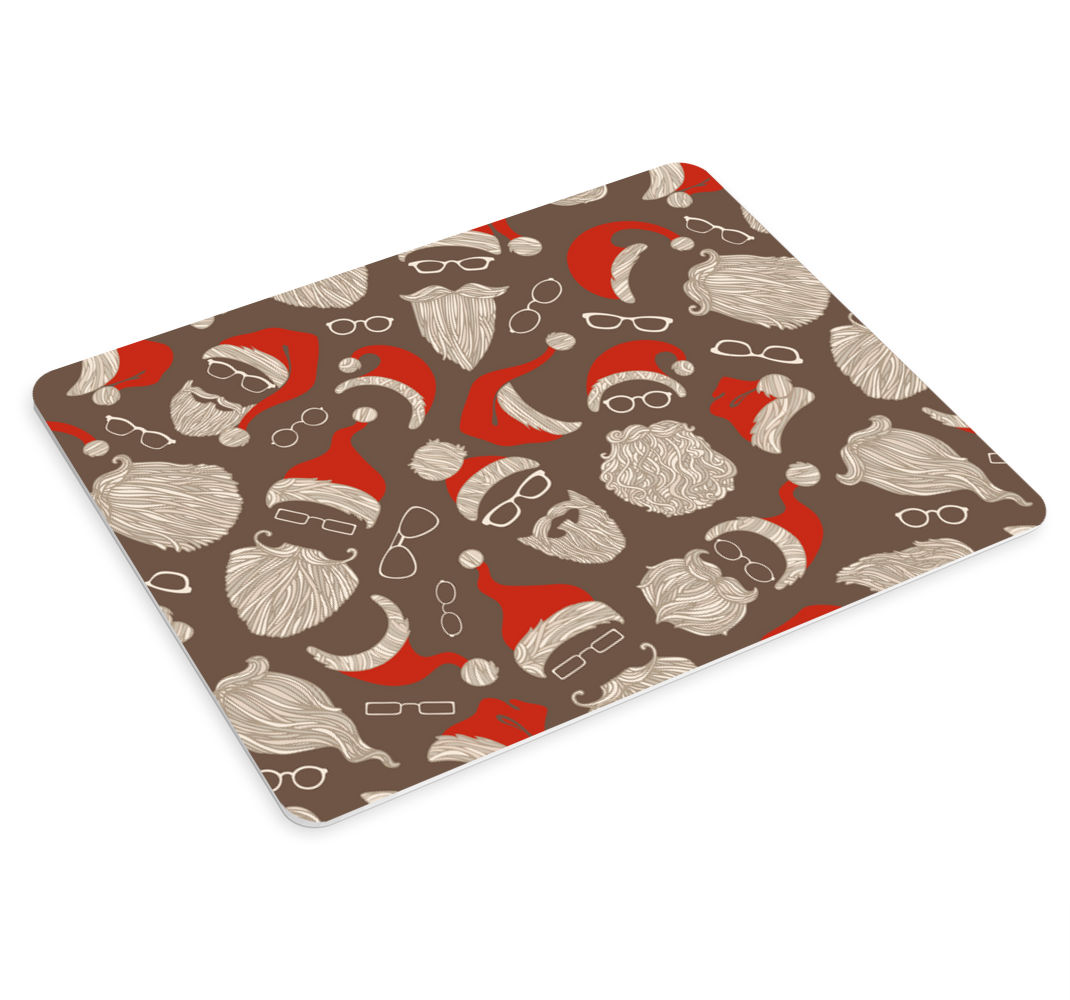 Christmas mouse pad with festive beard designs - TenStickers