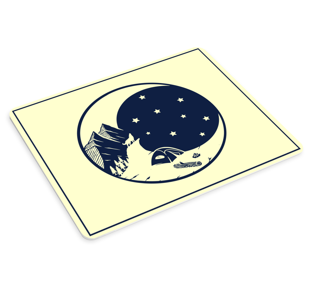 Herná podložka pod myš nočná obloha dobrodružstvo - Tenstickers
