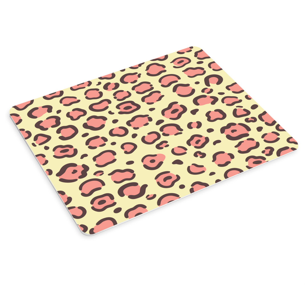 Sarı ve pembe leopar fare altlığı desenleri - TenStickers