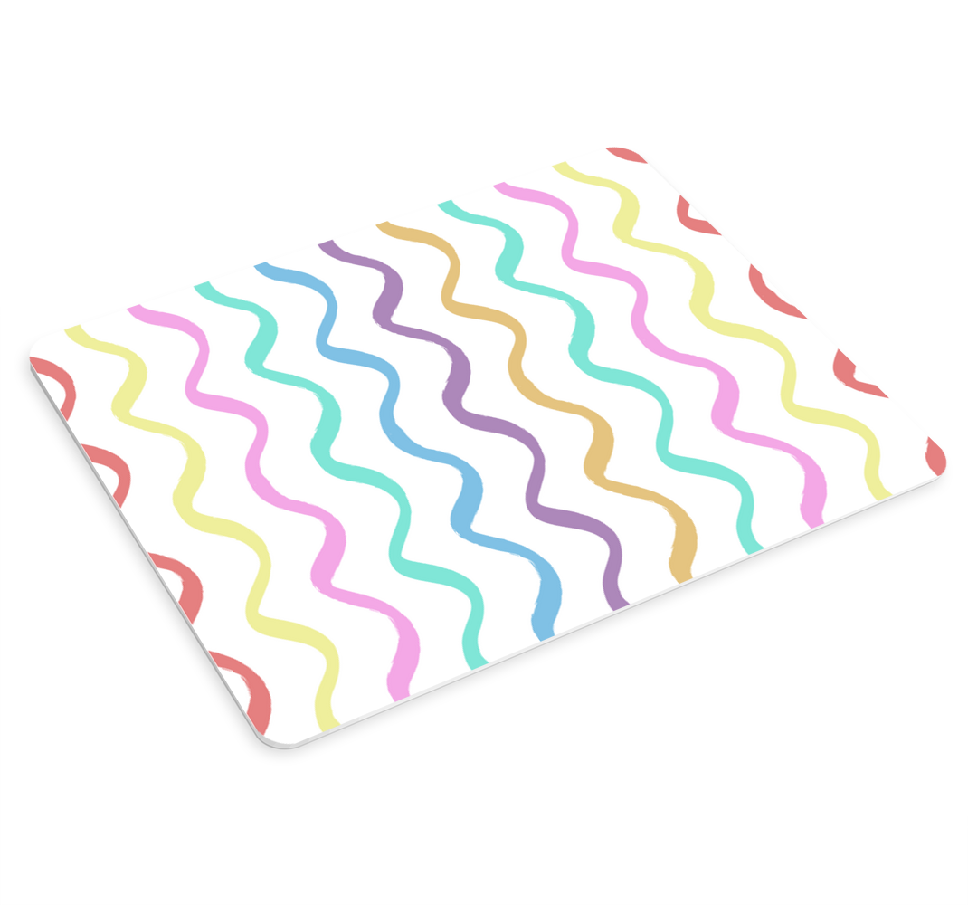 Rainbow wave pattern with fantastic mouse pad - TenStickers