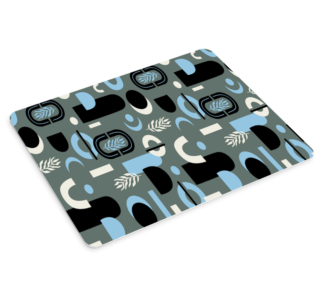 Mouse pad patterns geometric leaf design - TenStickers