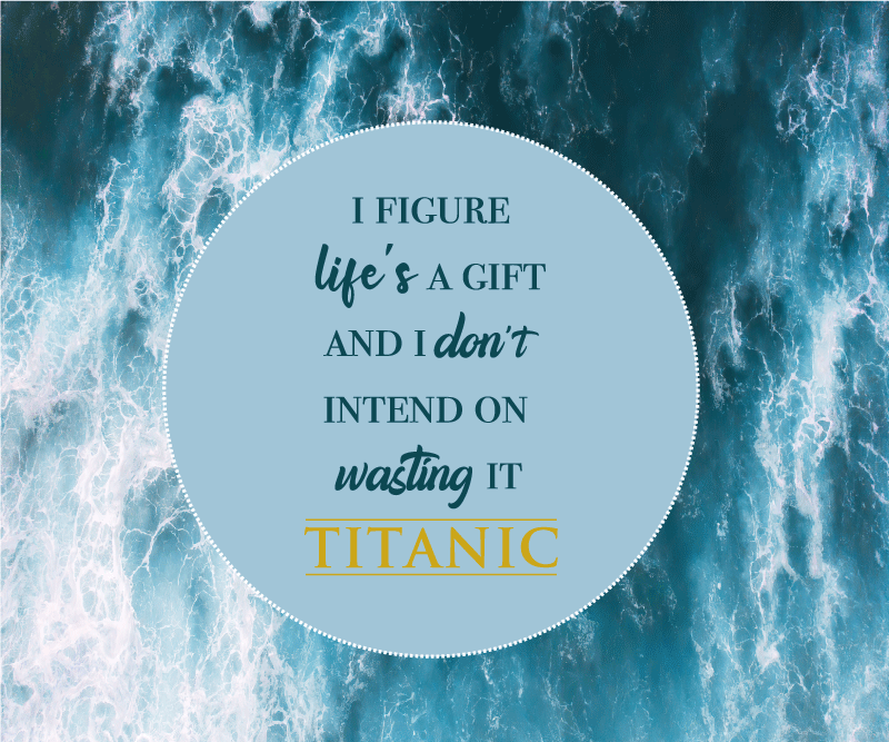 Titanic movie motivational Quote mousepad with quotes - TenStickers