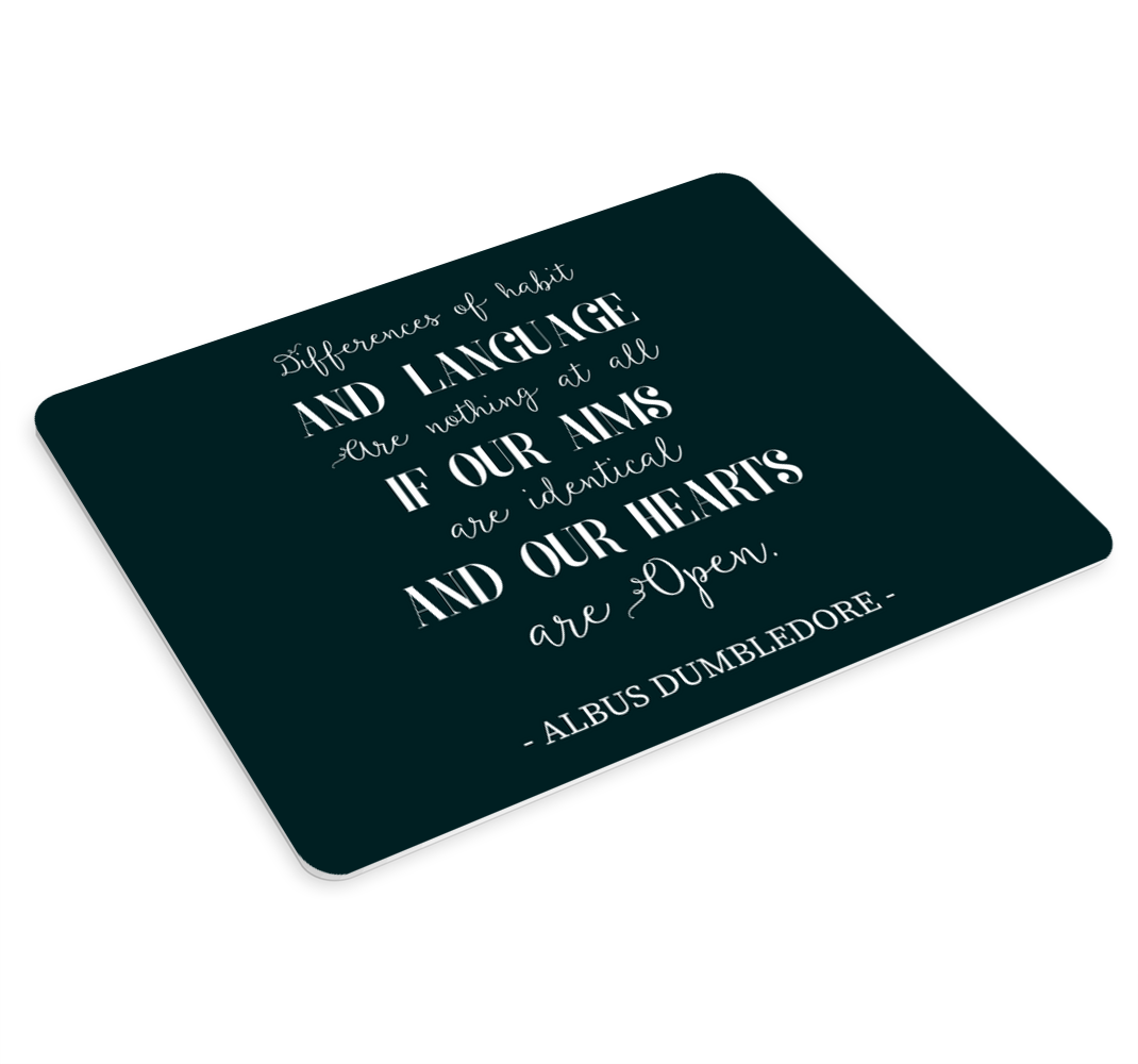 Tapis De Souris Citation Citation D Amour De Dumbledore Tenstickers