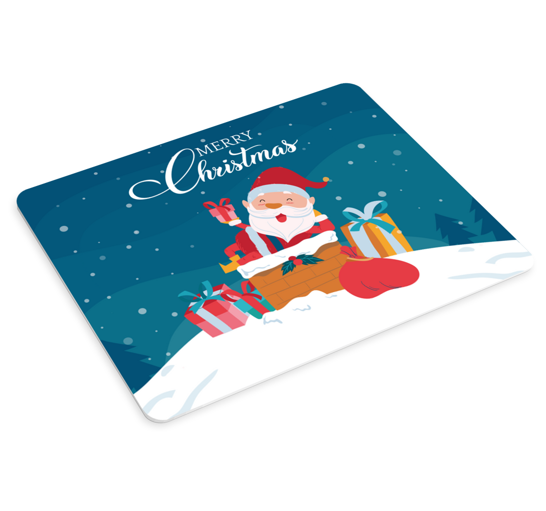 Merry chritsmas with santa  christmas mousepad - TenStickers