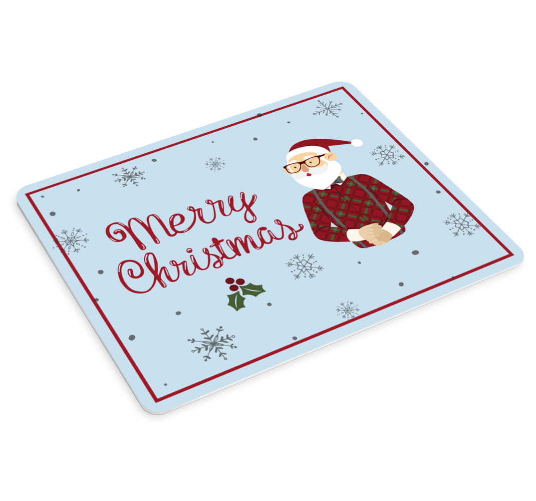 Happy hipster christmas christmas mousepad - TenStickers