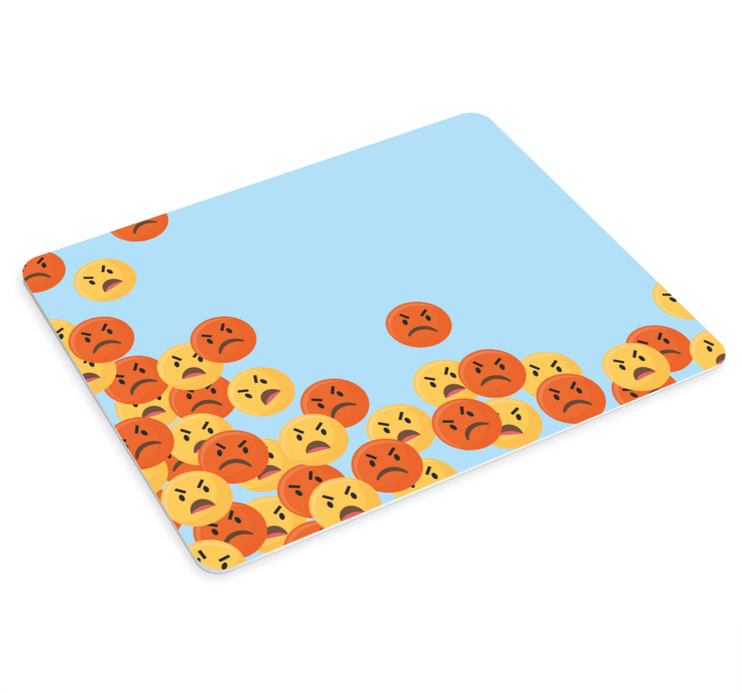 Angry Emoji Face more mousepads - TenStickers