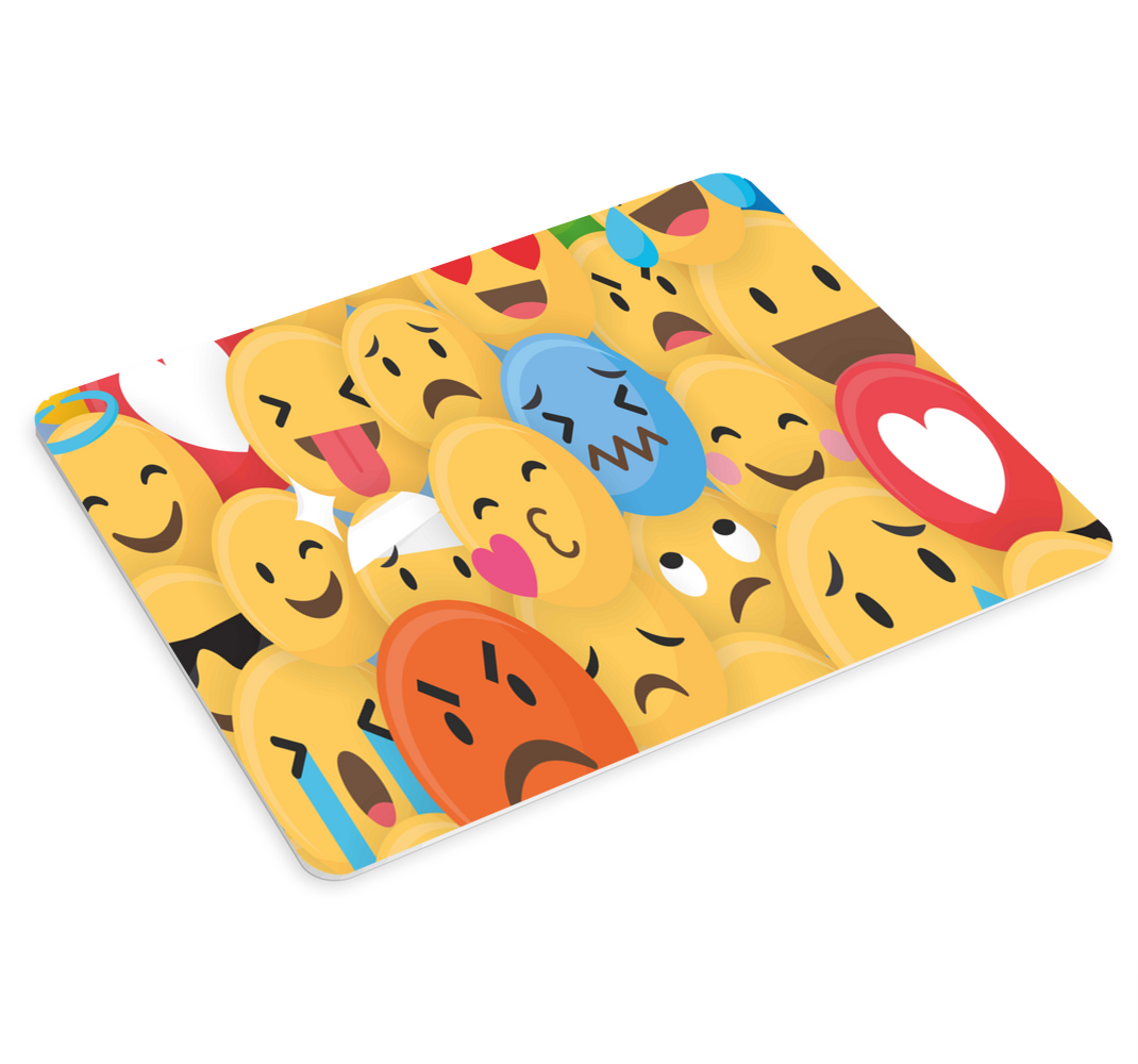Vários emojis amarelos enfrentam mais mousepads - TenStickers