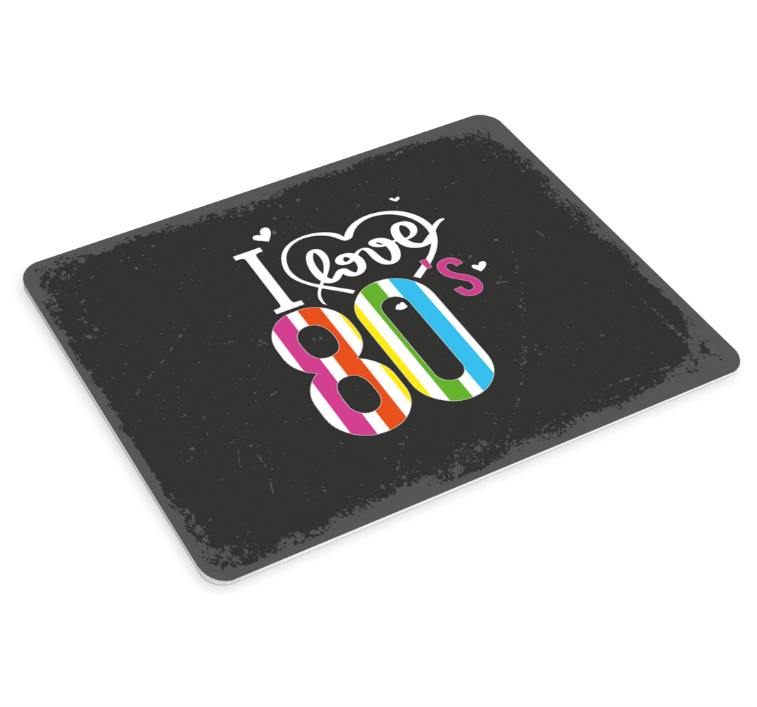 I love the 80s more vinyl mousepads - TenStickers