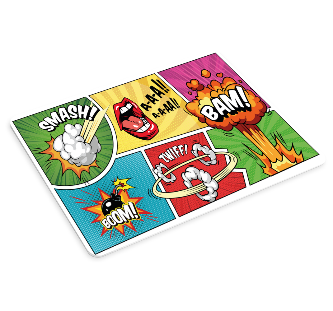 Retro superhero comic  original mouse pad - TenStickers