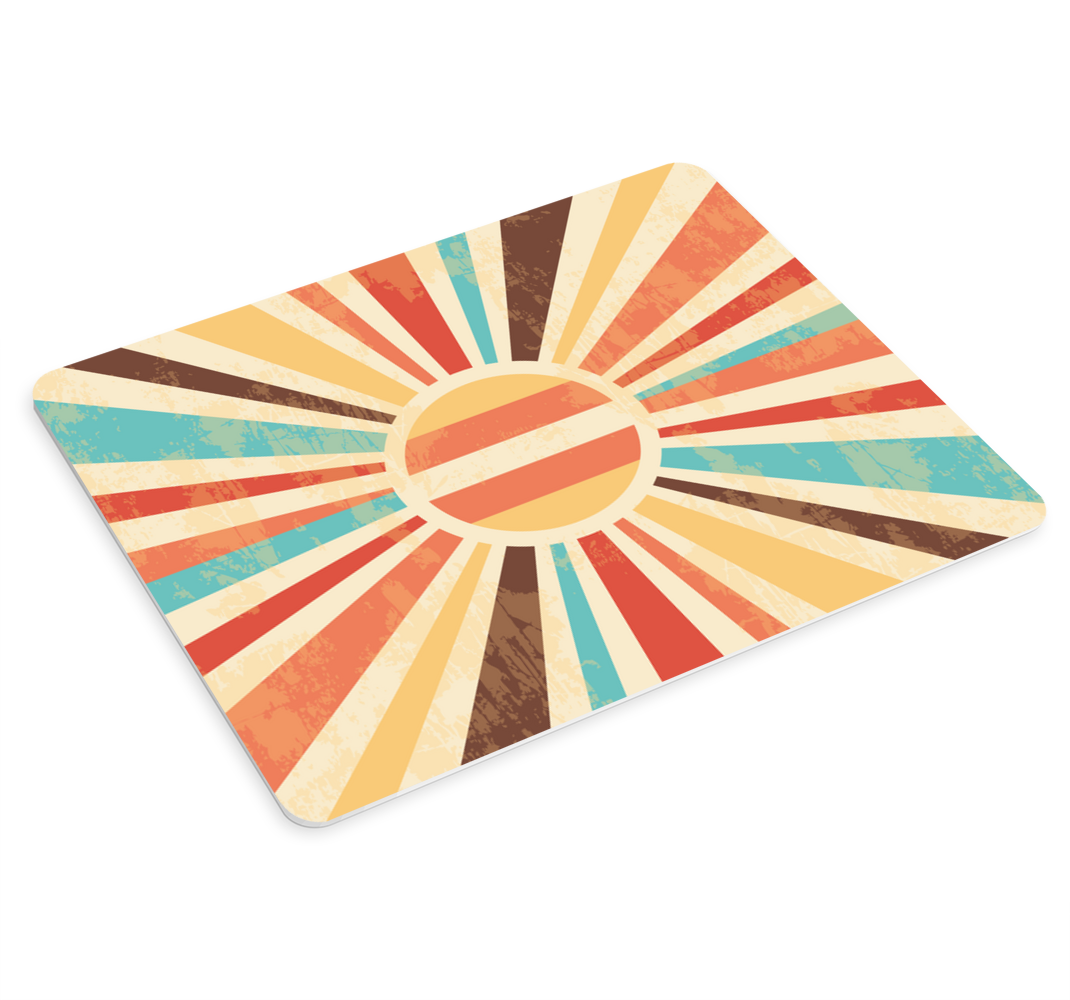 πολύχρωμο ρετρό ακτίνες του ήλιου πρωτότυπο ποντίκι - TenStickers