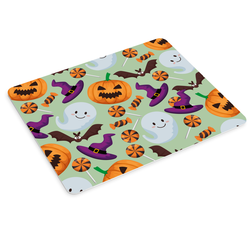 Cartoon ghosts and with hats pattern  mouse pad - TenStickers