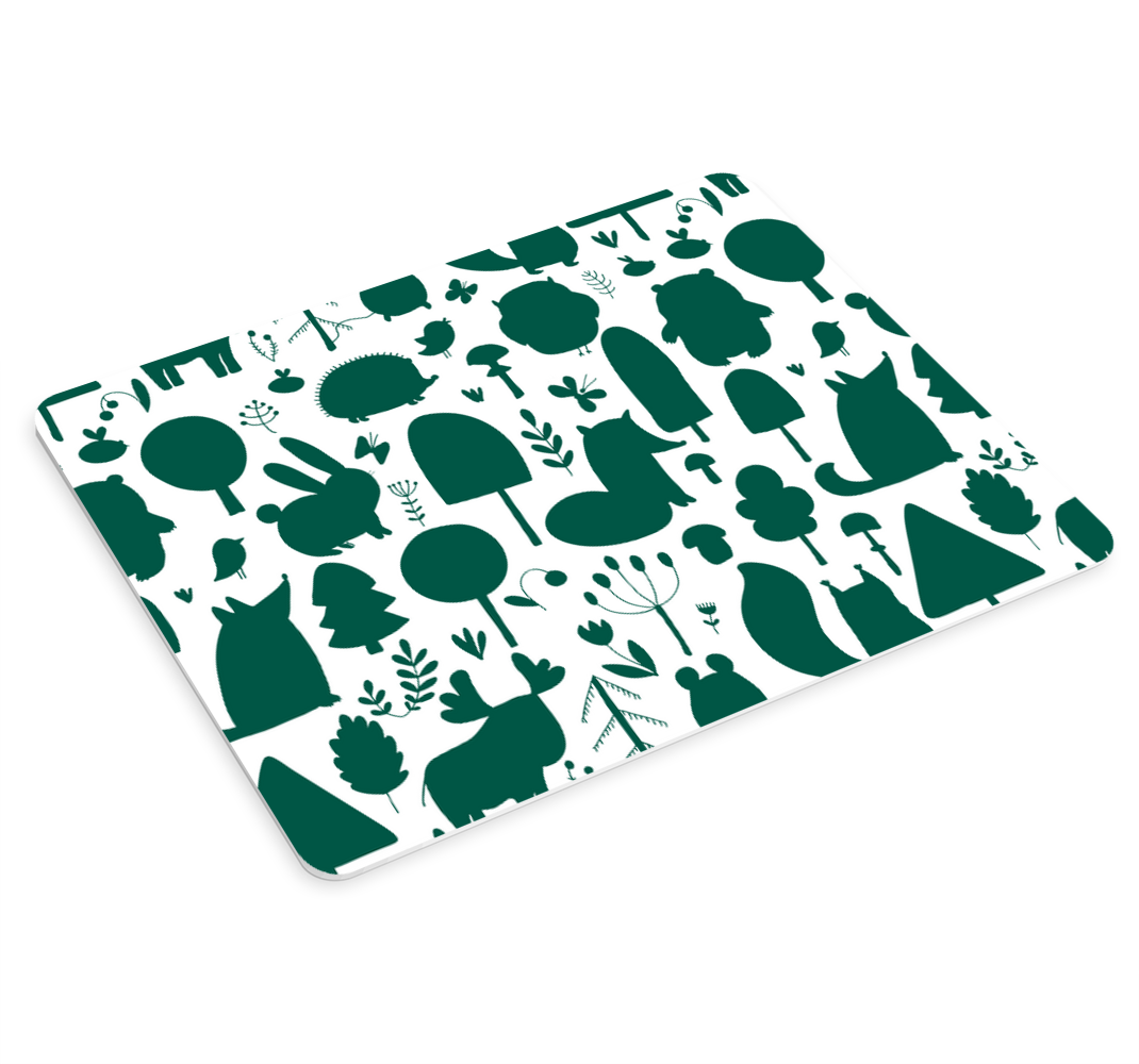 šumska silueta divlje životinje uzorak podloge za miš - TenStickers