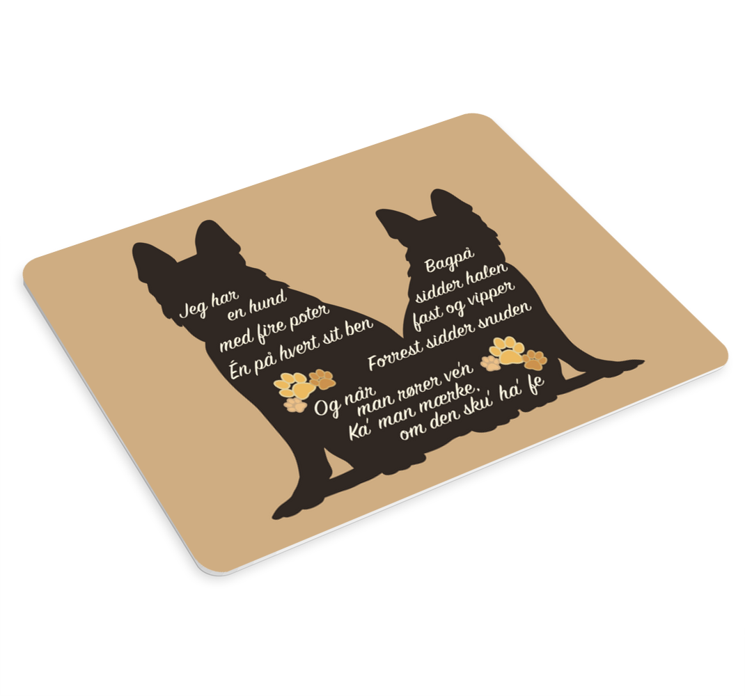 Jeg har en hund musemåtte citater - TenStickers