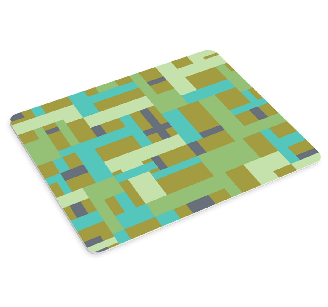 Abstract Color Blocks mouse pad patterns - TenStickers
