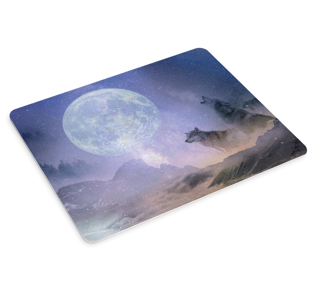 Vilkų pora, ieškanti kosmoso originalus pelės kilimėlis - „Tenstickers“