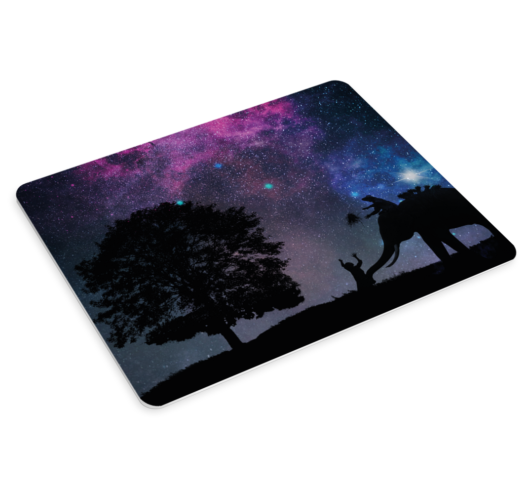 αυθεντικό mouse pad με έναστρο εγγύς ελέφαντα - TenStickers