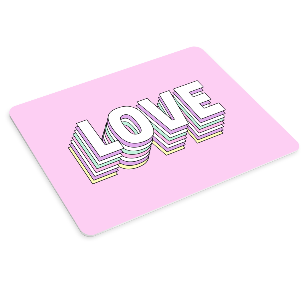 Retro ljubavna višeslojna podloga za miš - TenStickers