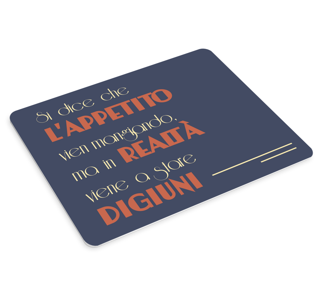 Tappetino mouse con frase frase attore Napoli - TenStickers