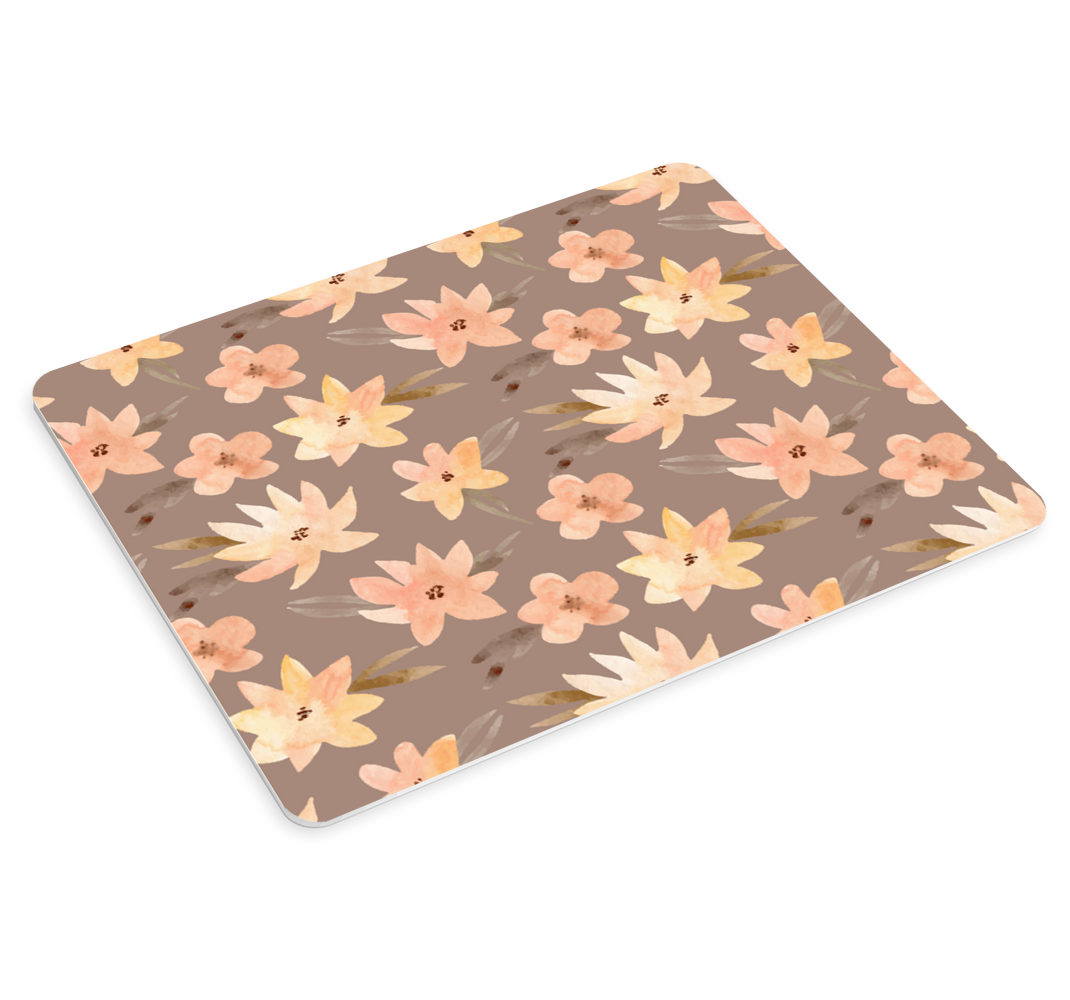 Tapis de souris original Aquarella fleurs pastel - TenStickers