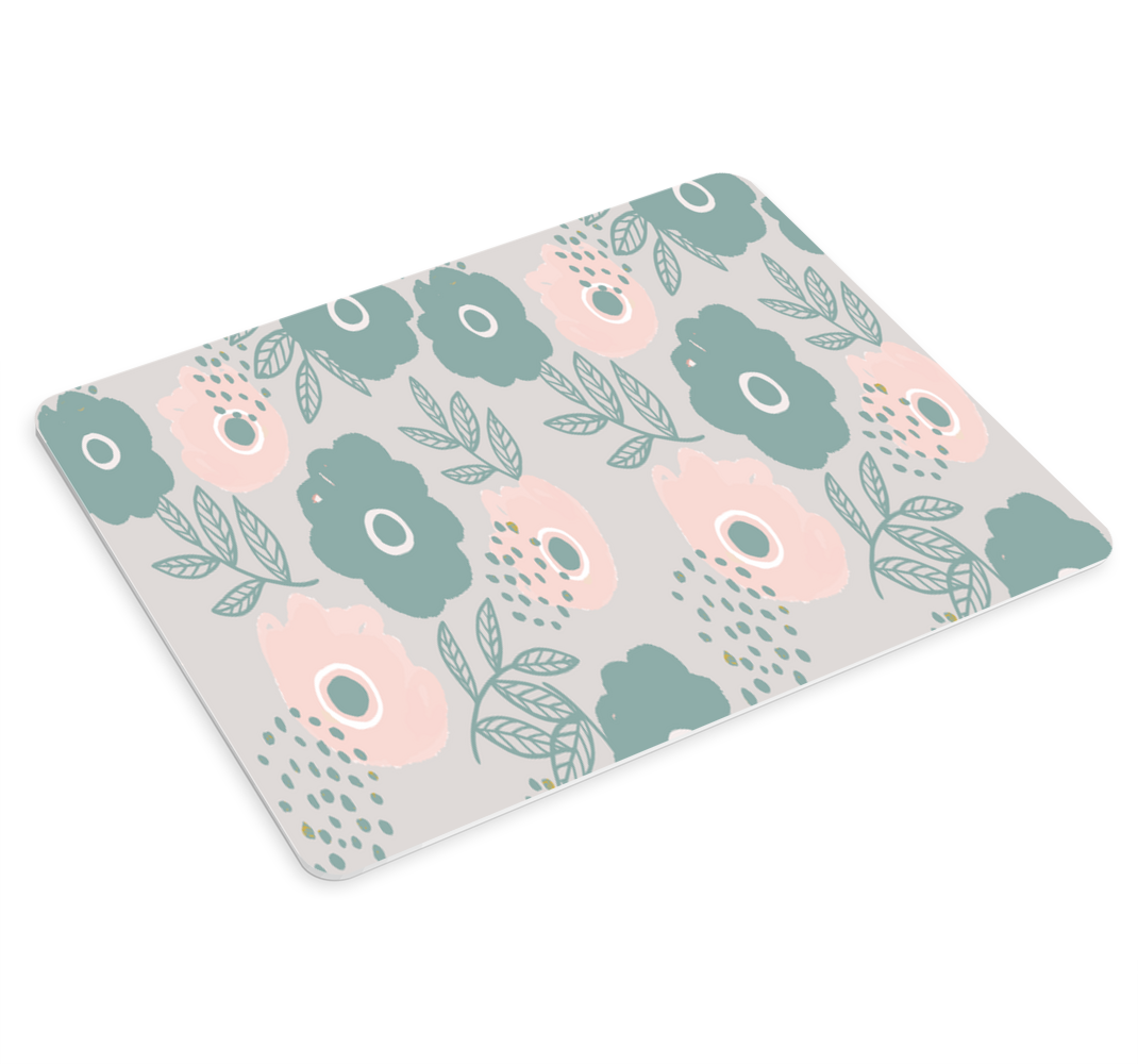 Mouse pad motif composition de feuilles florales - TenStickers