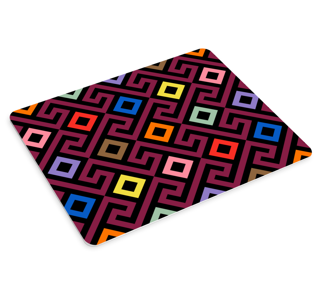 Colorful geometric labyrinth  original mouse pad - TenStickers