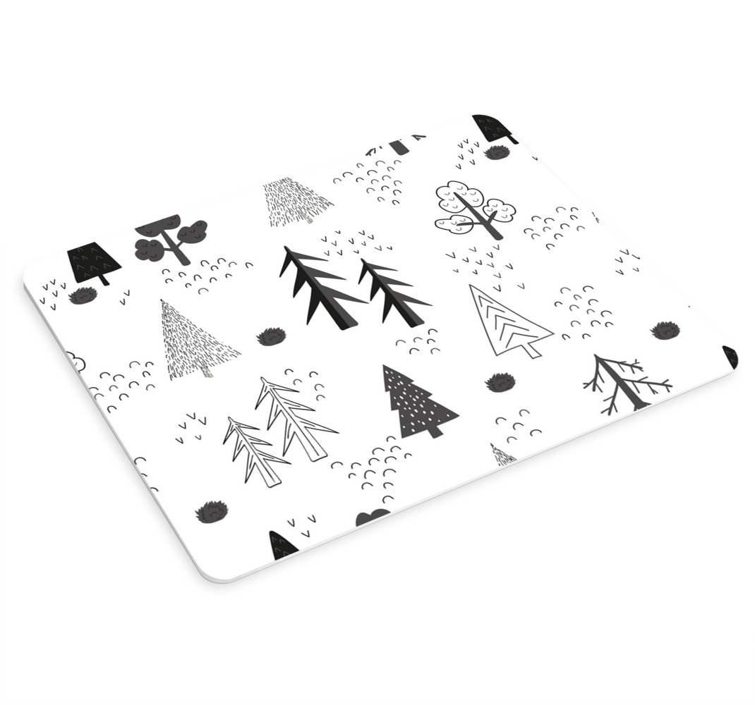 最小限の木の北欧スタイルのオリジナルのマウスパッド - TENSTICKERS