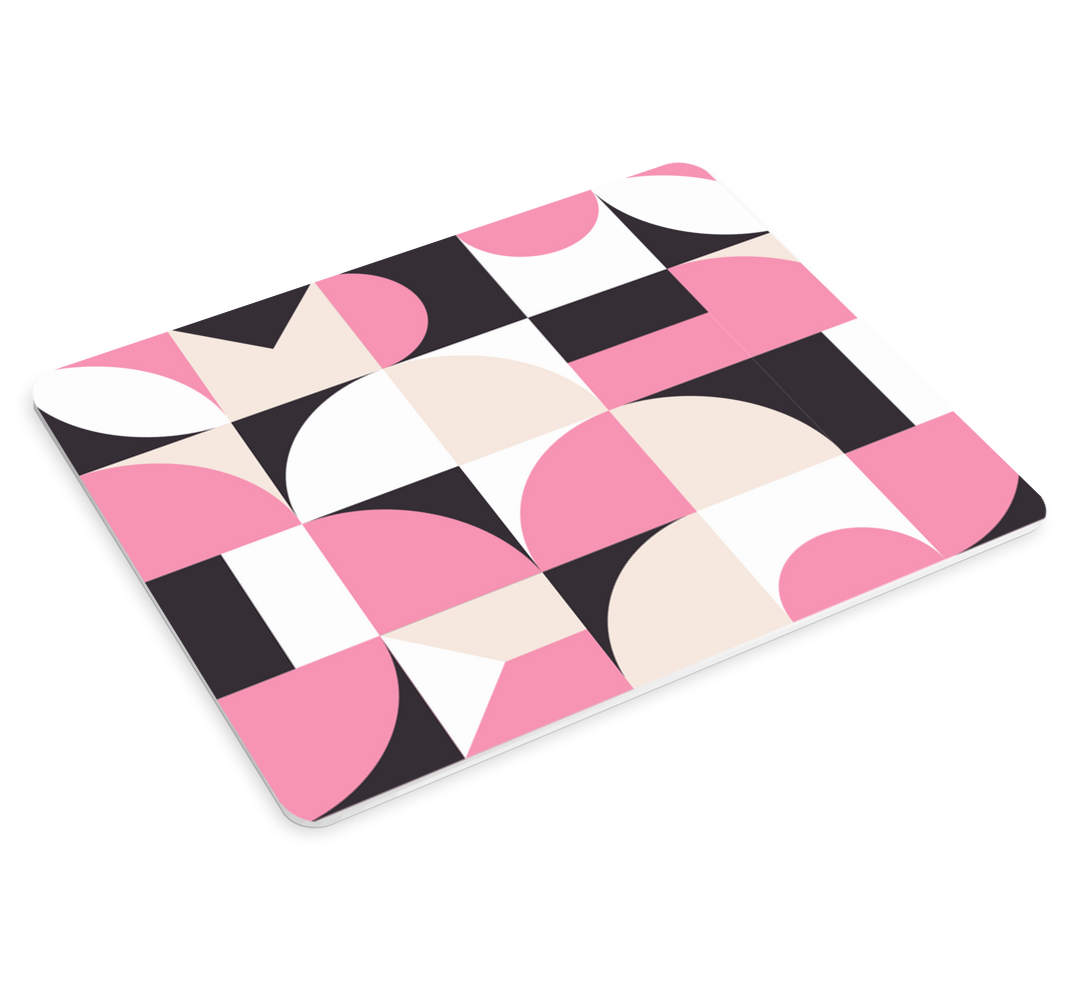 Mouse pad patterns geometric pink design - TenStickers