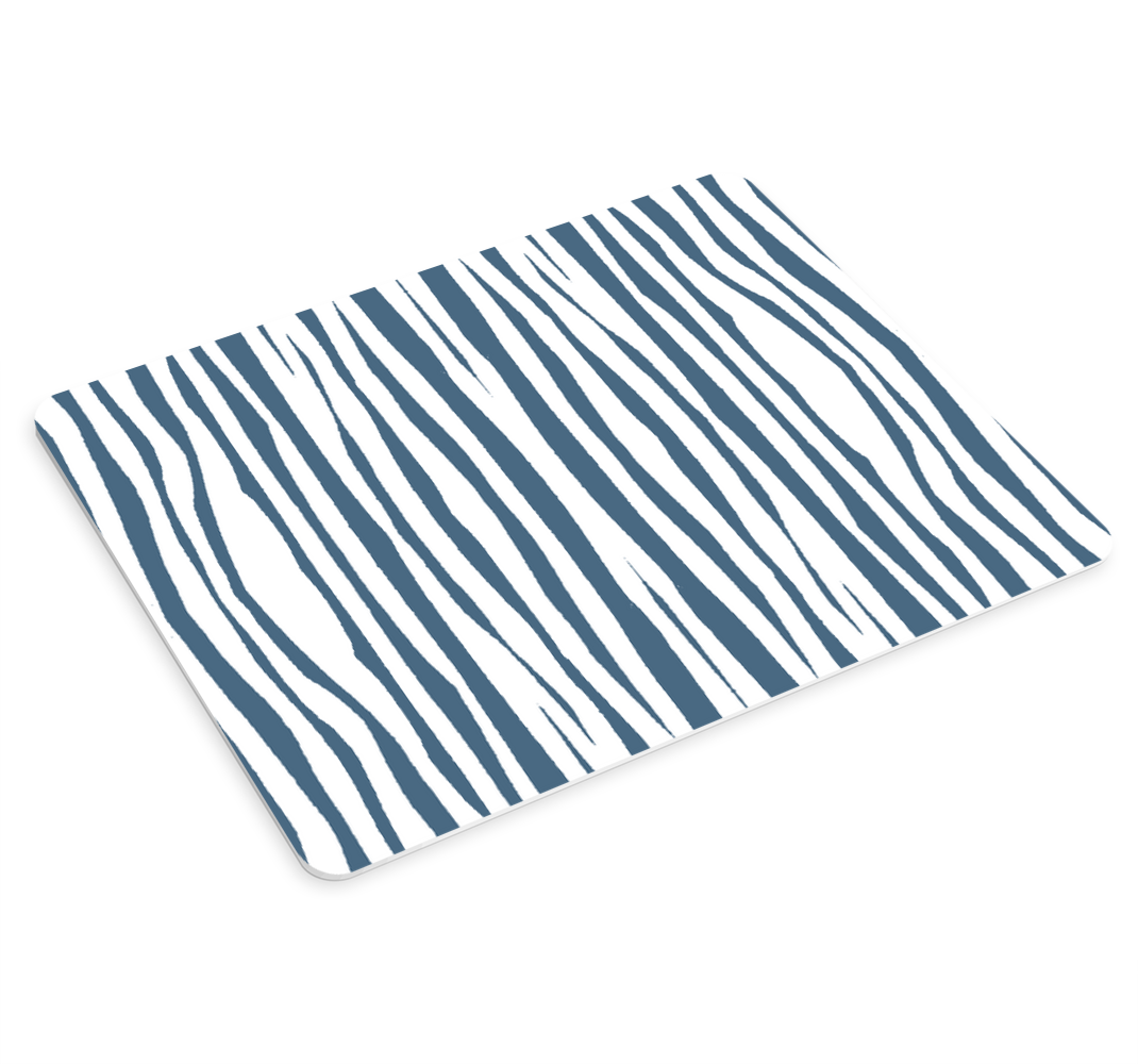 Alfombrilla ratón original Rayas azules "estilo hampton" - TenVinilo