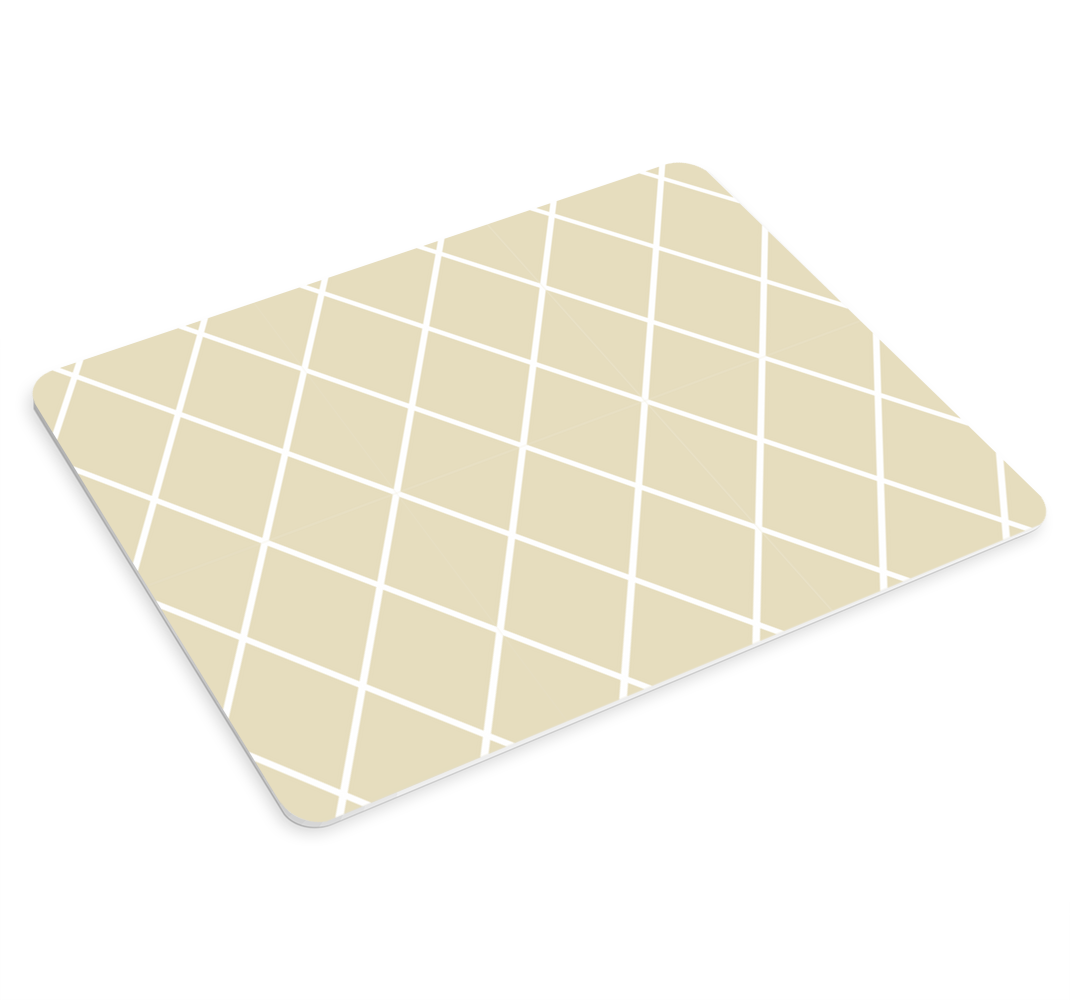 Cream diamond minimalist pattern mouse pad - TenStickers