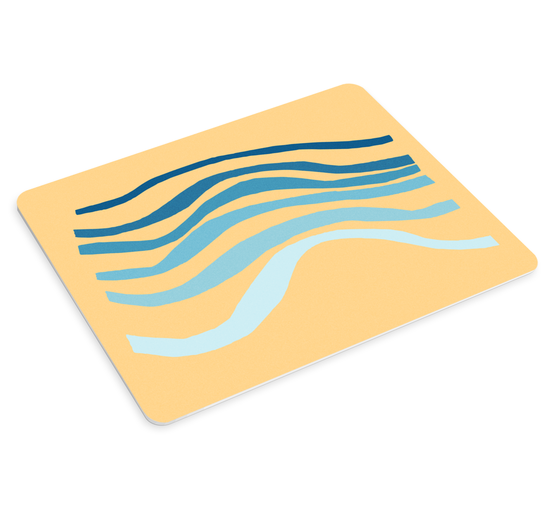 Mouse pad patterns abstract wave lines - TenStickers