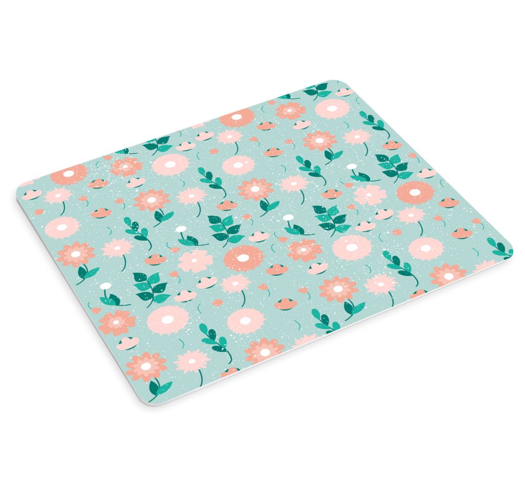 Blått blom- shabby chic mer musmattor - Tenstickers