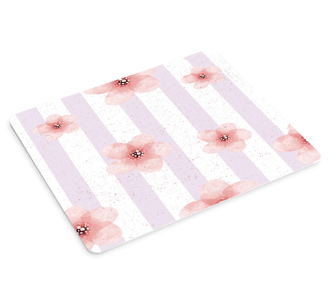 Floral Striped Motif mouse pad patterns - TenStickers